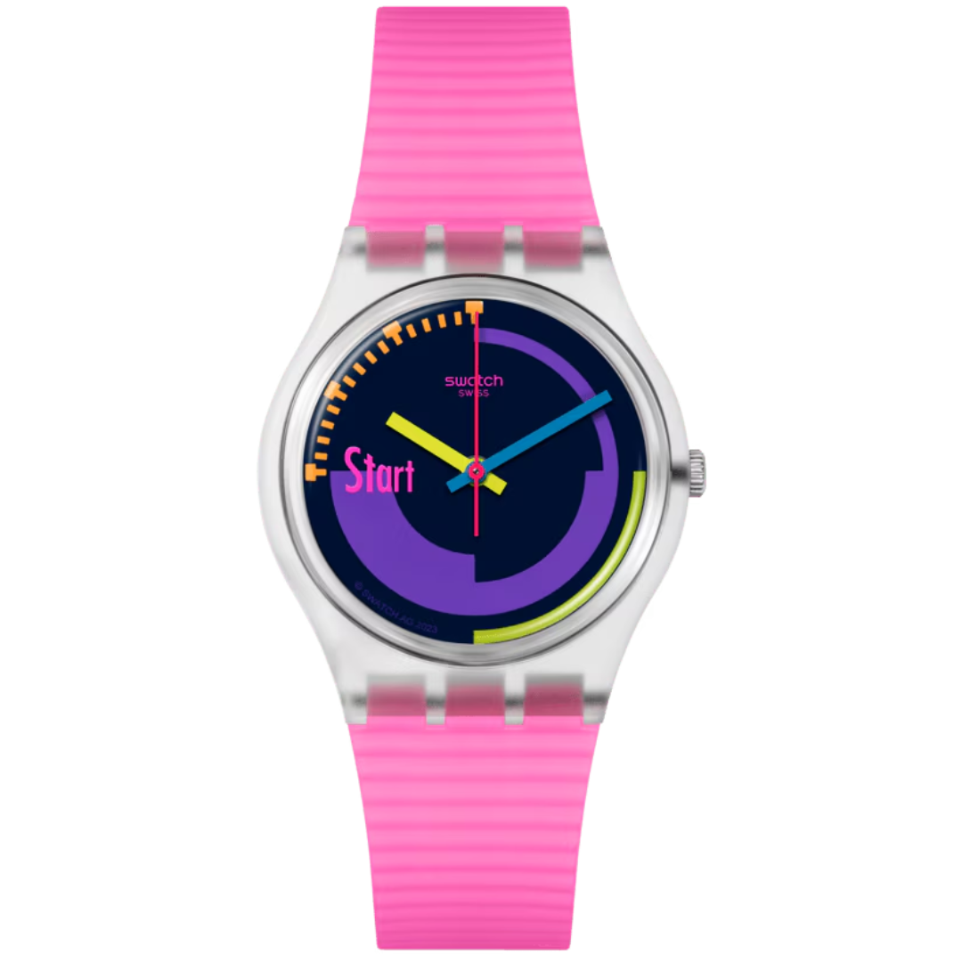 SWATCH NEON PINK PODIUM