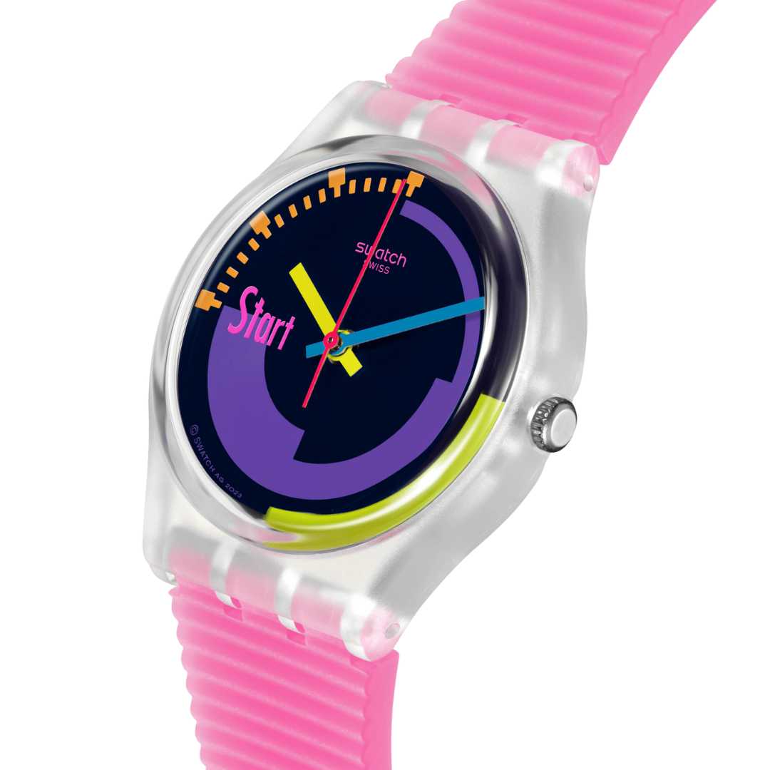 SWATCH NEON PINK PODIUM